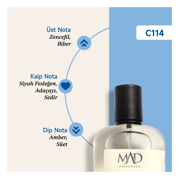 MAD C114 Selective 100 ml Erkek Parfüm - Görsel 4