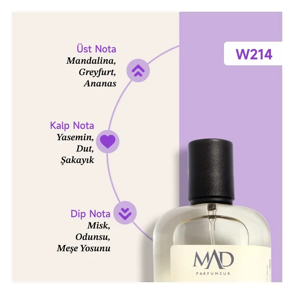Mad W214 Selective 50 ml Kadın Parfüm - Görsel 4