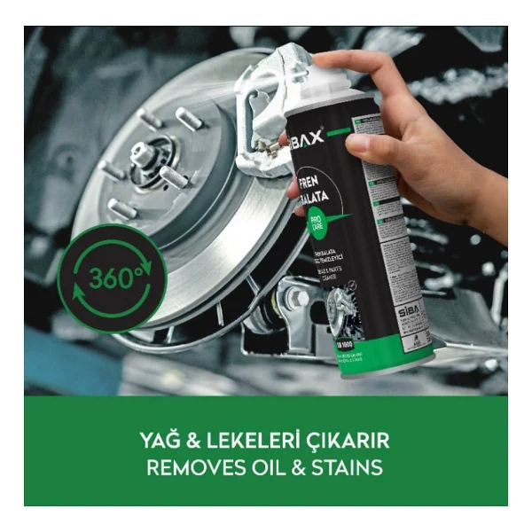 Sibax SB1000 Fren Balata ve Genel Temizleyici Sprey 500 ml - Görsel 3