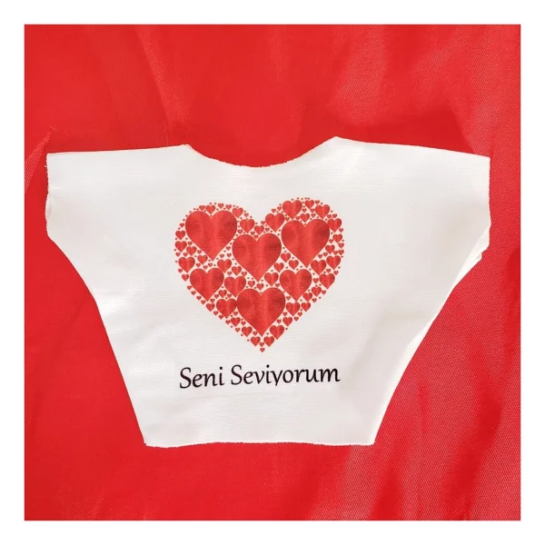 Seni Seviyorum Baskılı Peluş Oyuncak Tişörtü - Görsel 2
