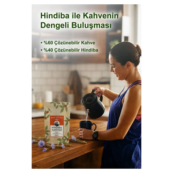 Moliendo Finest Coffee Moliendo Hindiba Kahvesi 150 g - Granül - 150 gr - Görsel 2
