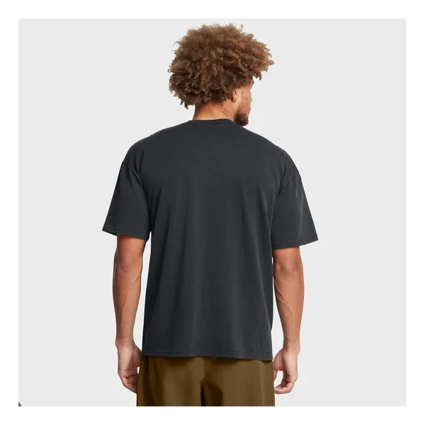 Under Armour Heavyweight Oversized Logo Wash 1389147 Kısa Kollu Erkek Tişört - Görsel 3
