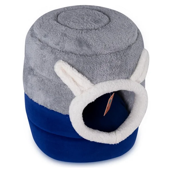 Bypet Silindir Kedi Evi, Gri Mavi - Görsel 4