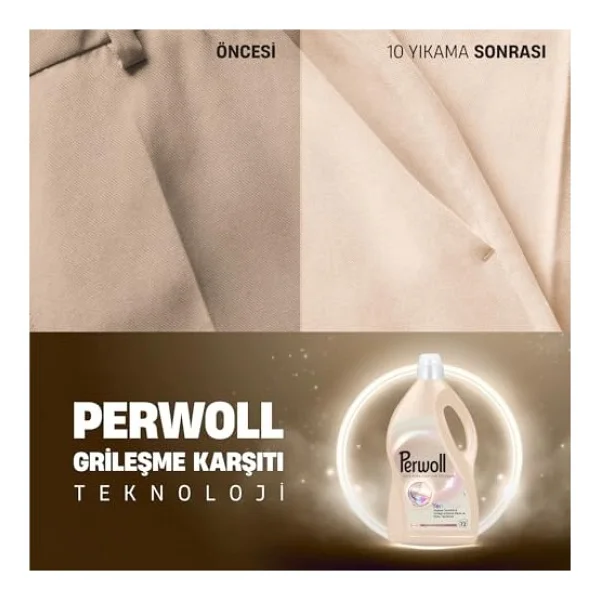 Perwoll Yenileme Açık Renkliler için Sıvı Deterjan 72 Yıkama 3.96 lt - Görsel 5