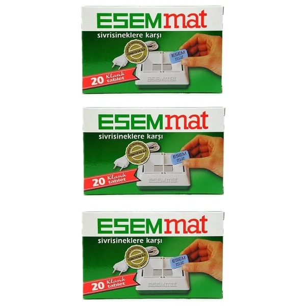 Esemmat Sivrisinek Kovucu Tablet 20'li 3 Adet - Görsel 3