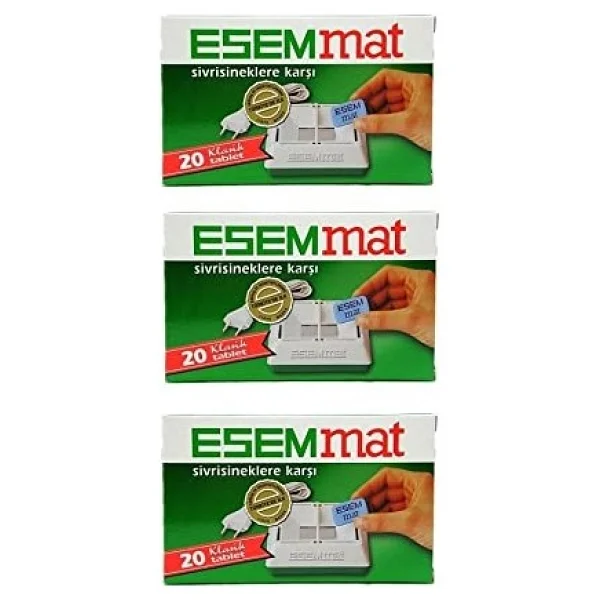 Esemmat Sivrisinek Kovucu Tablet 20'li 3 Adet - Görsel 2
