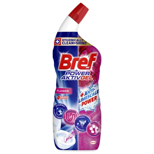 Bref WC Power Aktiv Jel Çiçek Kokulu Tuvalet Temizleyici 1 x 700 ml , Jel Çiçek 700 ml - Görsel 6