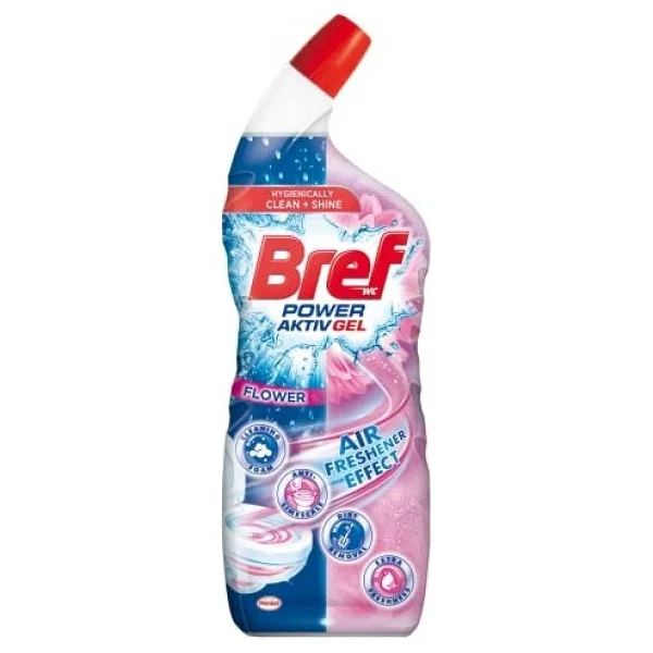 Bref WC Power Aktiv Jel Çiçek Kokulu Tuvalet Temizleyici 1 x 700 ml , Jel Çiçek 700 ml - Görsel 3