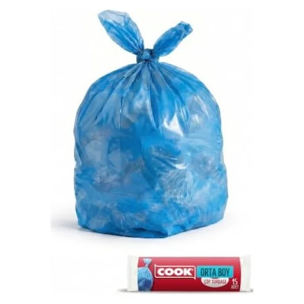Cook Orta Boy Çöp Poşeti 15'li - Görsel 2