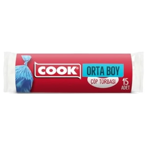 Cook Orta Boy Çöp Poşeti 15'li - Görsel 3