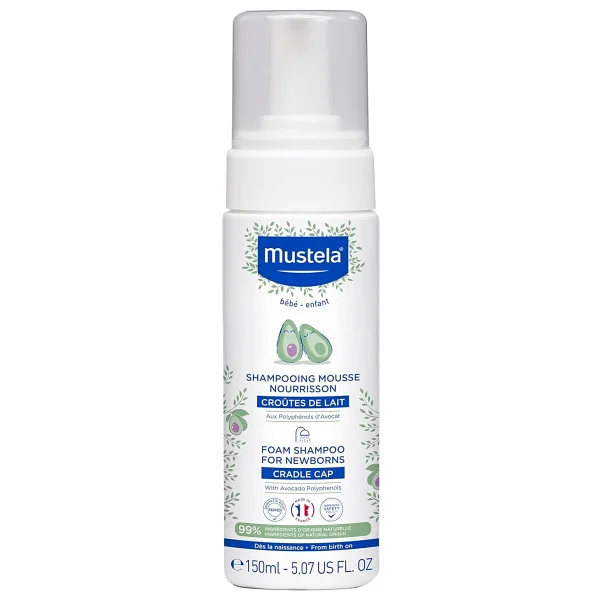 Mustela 150 ml Saç Pullanmalarına Karşı Köpük Şampuan, Yenidoğan Bebekler Için - Çok Renkli - Görsel 6