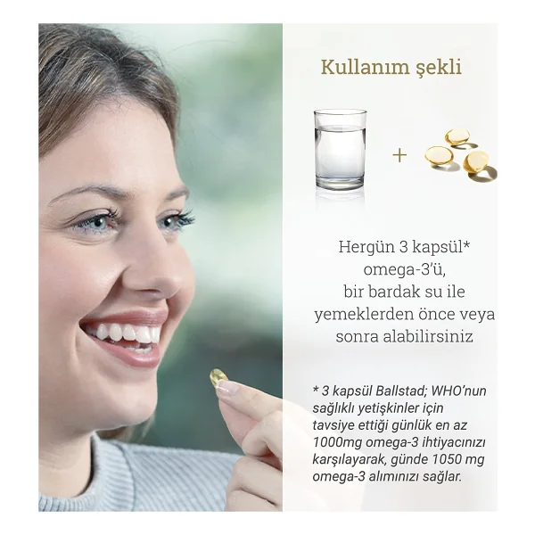 Ballstad Omega-3 1050 Mg 93 Kapsül - Görsel 5