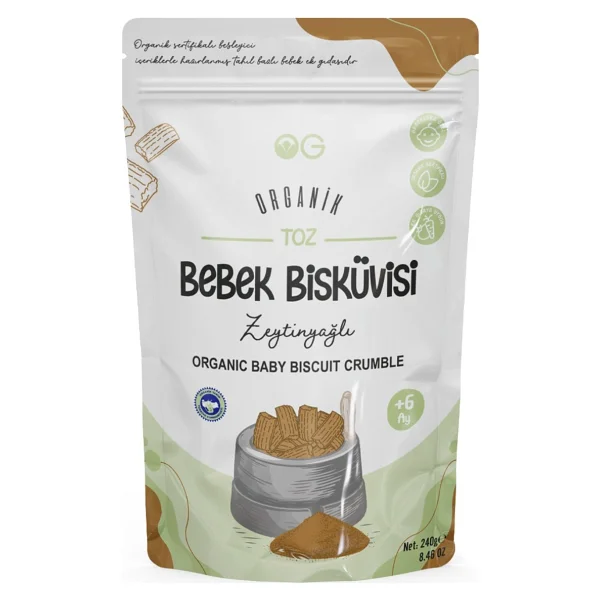 OG Natural Organik Bebek Bisküvisi ve Bisküvi Tozu Seti - Görsel 6
