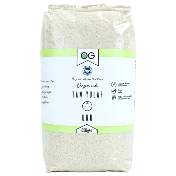 OG Natural 650 gr Organik Tam Yulaf Unu - Görsel 2