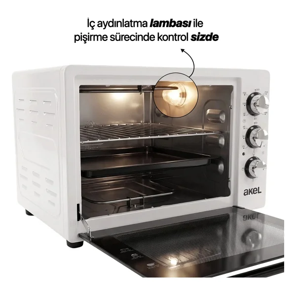 Akel AF340L 34 lt Midi Fırın - Görsel 8