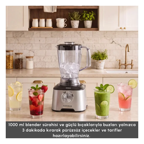 Karaca Mastermaid Power Max 12in1 2500 W Mutfak Robotu - Görsel 6