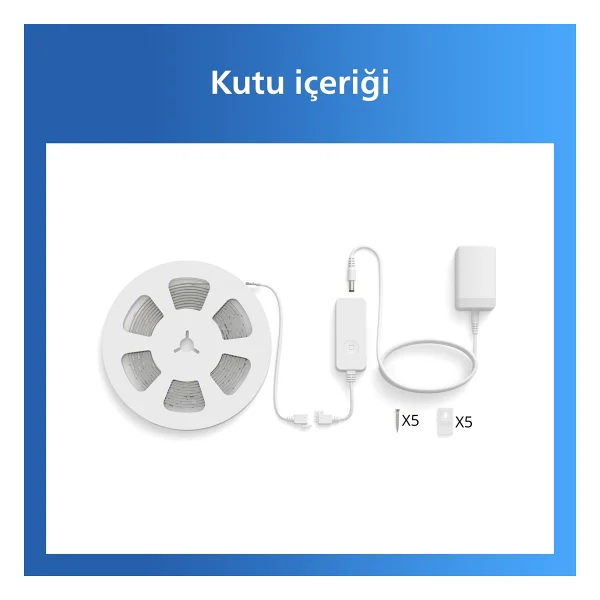 Philips Smart Lighting RGBIC LED Şerit 10 m (Type-C) - Google Home, Alexa, HomeKit ve Matter uyumlu - Görsel 9