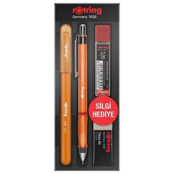 Rotring Visuclick + Jel Turuncu 0.7 mm Okul Seti - Görsel 2