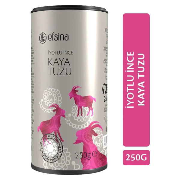 Efsina İyotlu İnce Kaya Tuzu 250 gr - Görsel 3