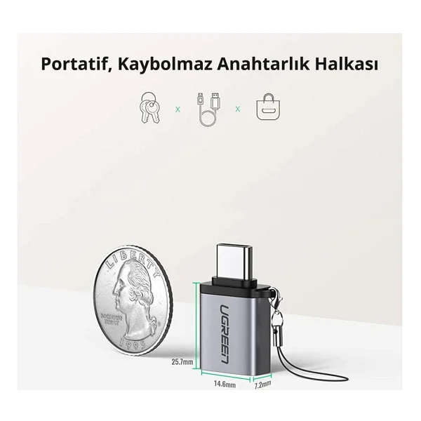 Ugreen Type-C to USB 3.0 Dönüştürücü - Görsel 4