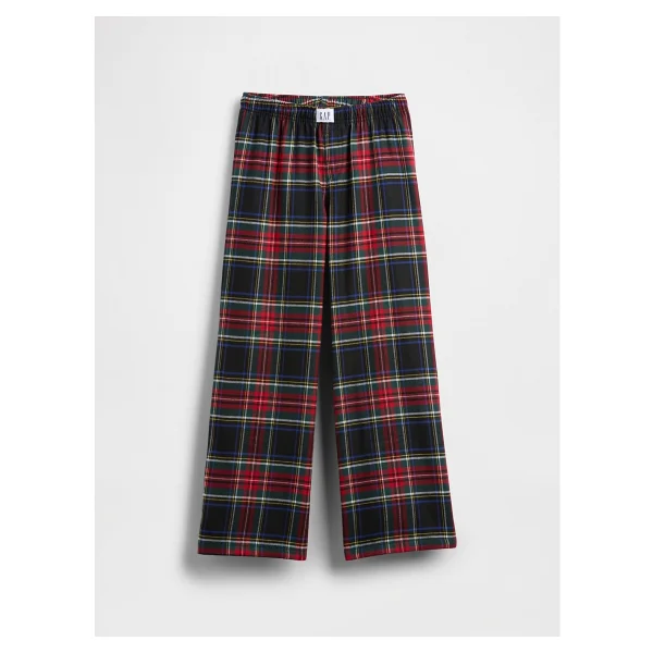 Gap Erkek Çocuk Koyu Kırmızı Recycled Flannel Pijama Altı - 8 Yaş - Görsel 2