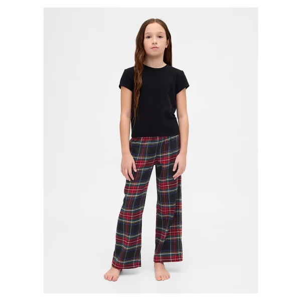 Gap Erkek Çocuk Koyu Kırmızı Recycled Flannel Pijama Altı - 8 Yaş - Görsel 4