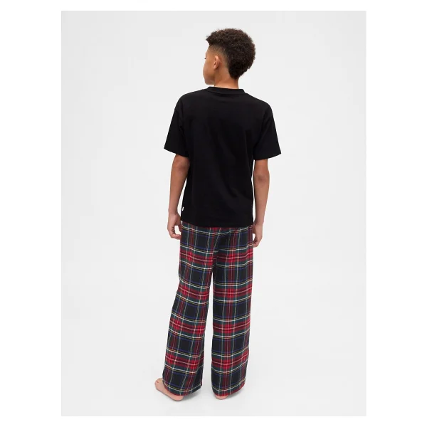 Gap Erkek Çocuk Koyu Kırmızı Recycled Flannel Pijama Altı - 8 Yaş - Görsel 6