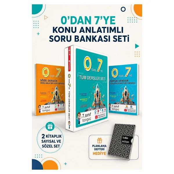 Tonguç Akademi 0'dan 7'ye Konu Anlatımlı Soru Bankası Seti - Görsel 2