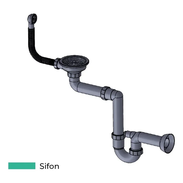 RealStone Victoria Granit Krem Akıllı Eviye - Görsel 5