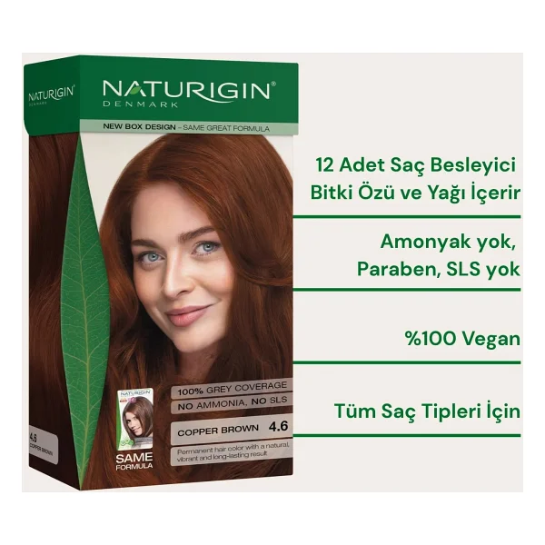 Naturigin Organik İçerikli Kahverengi Saç Boyası - Görsel 2