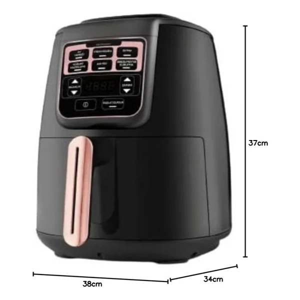 Karaca Air Pro Cook 3in1 XL 4 lt Black Gold Yağsız Fritöz - Görsel 2