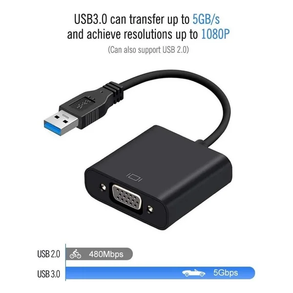 Lunatic 5649 USB 3.0 to VGA Dönüştürücü - Görsel 3