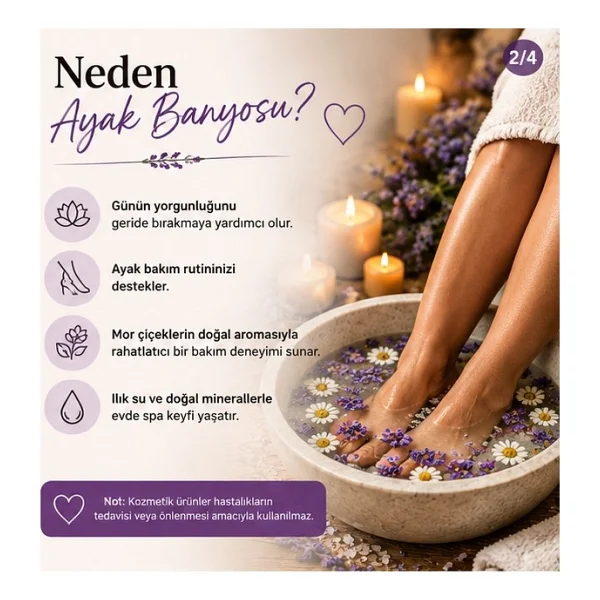 Laborem Natura Natura Mor Çiçekler Çok Amaçlı Banyo, Ayak ve Vücut Tuzu Mineralli Rahatlatıcı Bakım Tuzu 200 gr - Görsel 2