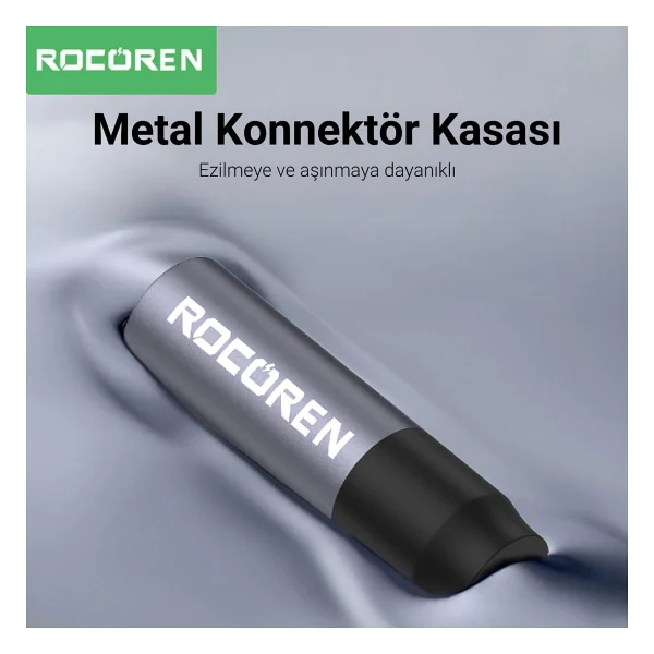 Rocoren 3.5mm Hi-Fi TRS AUX Ses Kablosu 50 CM - Görsel 3