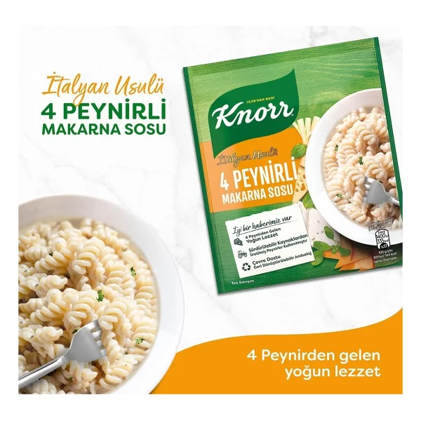 Makarna Sosu Italyan Usulü 4 Peynirli 50 G - Görsel 4