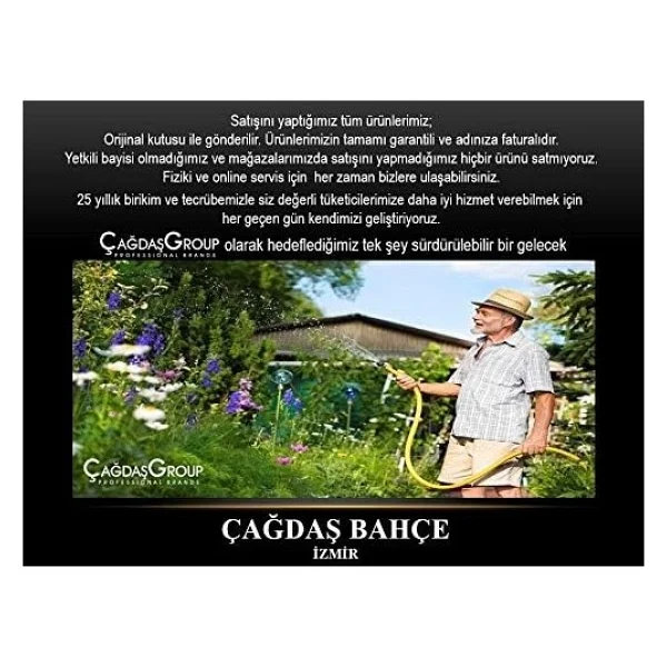 GF 8000-5774 25 m Tekerlekli Makaralı Bahçe Hortumu - Görsel 2