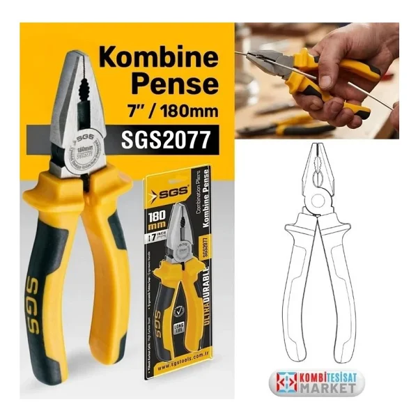 Sgs SGS2077 180 mm Kombine Pense - Görsel 2