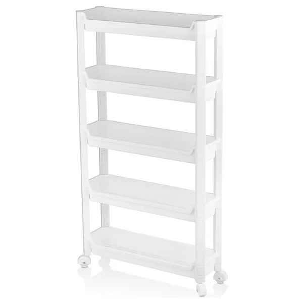 Urve UR-3588 Rafty Sepet Organizer Düzenleyici 465X145X850MM 5 Katlı Tekerlekli Raf Ünitesi - Görsel 3