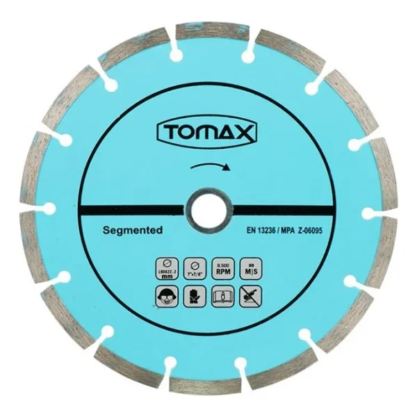 Tomax Segmentli Elmas Beton Kesici Disk - 230x2,4x22 - Görsel 2