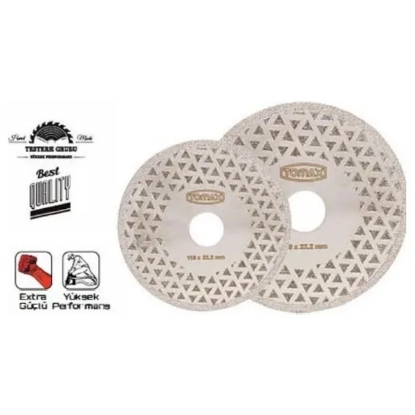 Tomax Elektrolize Elmas Kesici Disk - 180 mm - Görsel 2