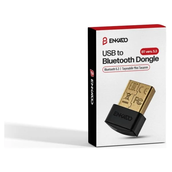 Enkado Ekd-Ub100 Usb To 5,3 Versiyn Bluetooth Dongle - Görsel 8