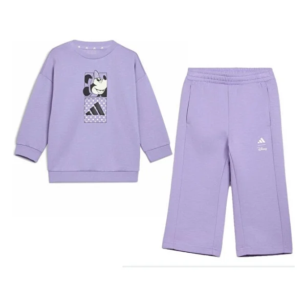 Adidas Disney Minnie Mouse KG6114 Lila Bebek Eşofman Takımı - Görsel 2