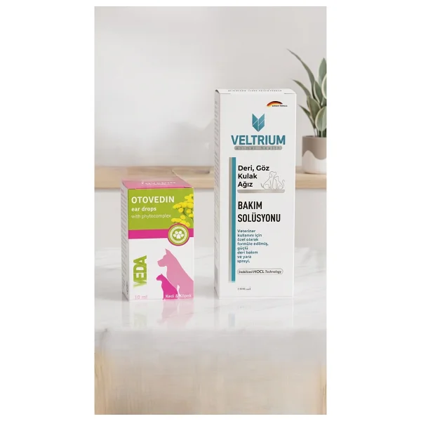 Vedavet Otovedin Bitkisel 10 ml Kedi ve Köpekler için Kulak Temizleme Solüsyonu - Görsel 3