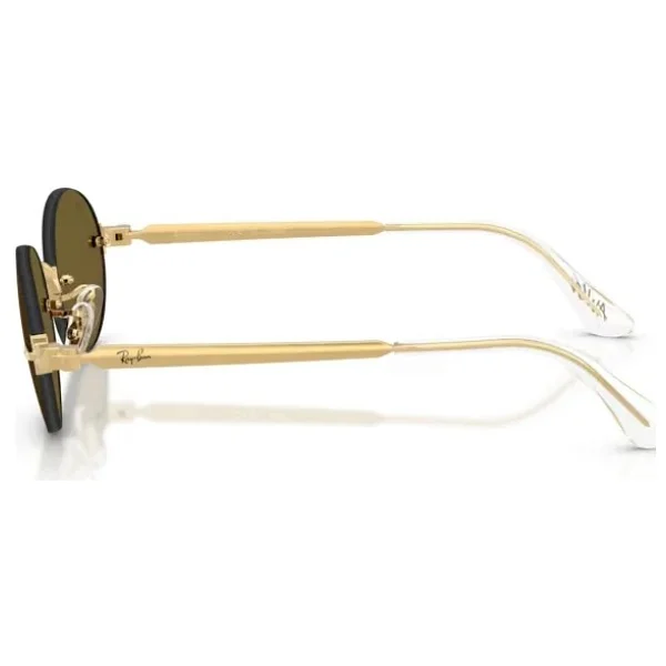 Ray-Ban Asap Rocky 3929 001/73 Arista Gold-Dark Brown Güneş Gözlüğü - Görsel 2