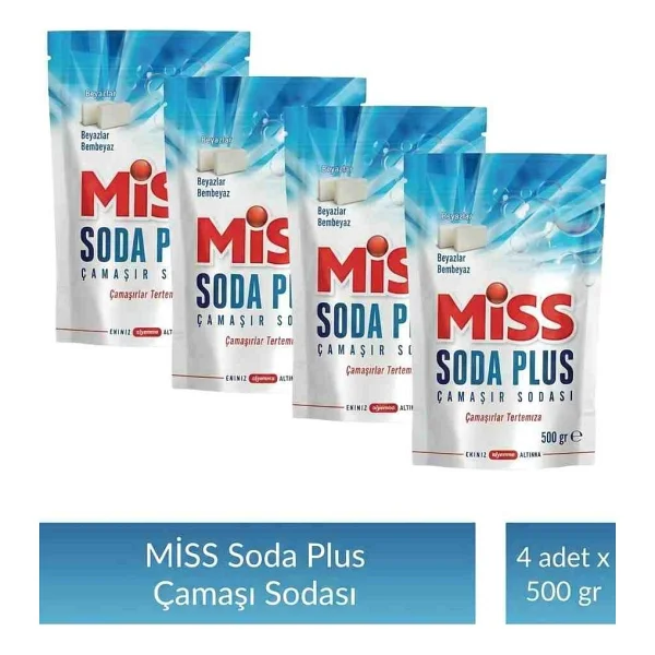 Miss Soda Plus Çamaşır Sodası (Beyaz Sabunlu) - Görsel 7
