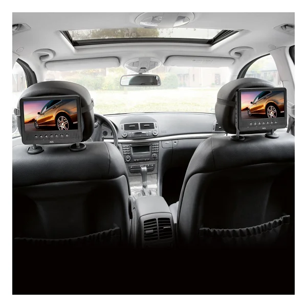 AEG DVD4555 Koltuk Başlığı Monitör DVD USB AUX - Araç İçi Multimedya Ekran 12V Çakmaklık (Kullanılmış Tam Çalışır) - Görsel 5