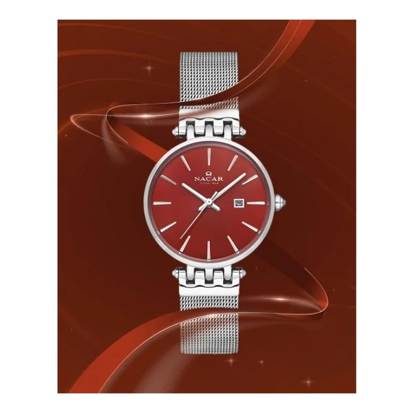 Nacar NC34-390506-ARM Kırmızı Kadın Kol Saati - Görsel 4