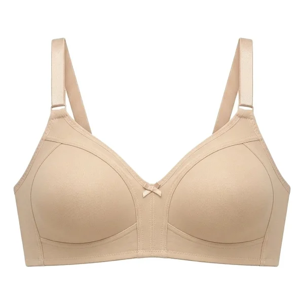 Cottonhill Bra - Fiora Ten Büyük Beden Balensiz Pamuklu Ayarlanabilir Askılı Kadın Sütyen - Görsel 8