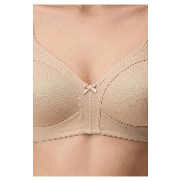 Cottonhill Bra - Fiora Ten Büyük Beden Balensiz Pamuklu Ayarlanabilir Askılı Kadın Sütyen - Görsel 4