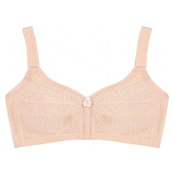 Cottonhill Bra -Rosina Ten Büyük Beden Dantelli Balensiz Minimizer Ayarlanabilir Askılı Kadın Sütyen - Görsel 8